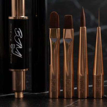 SwitchPRO Modular Nail Brush System | Rose Gold Handle | Key Nail Style