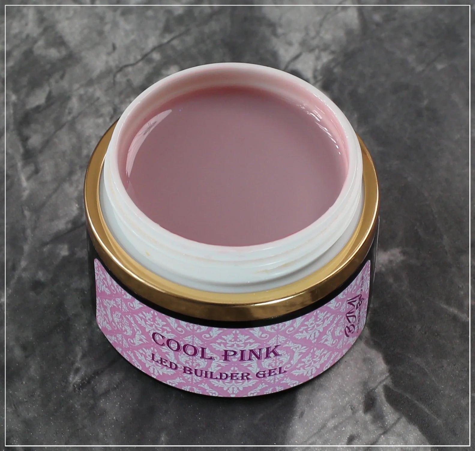 Cool Pink Masking Gel on Nails | Rubber Base Consistency | Key Nail Style