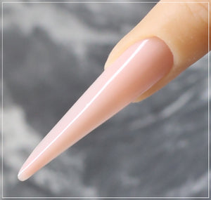 Dark Salmon Builder Gel on Nails | Natural Salmon Nail Colour | Key Nail Style