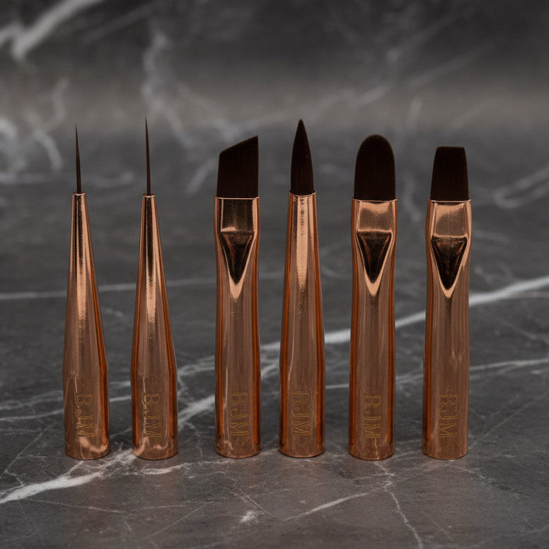 SwitchPRO Modular Nail Brush System | Rose Gold Handle | Key Nail Style