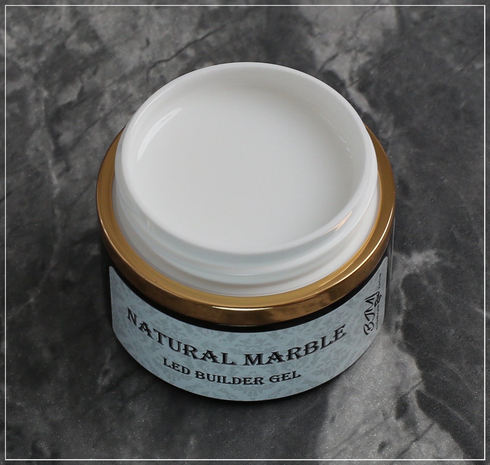 Natural Marble Builder Gel on Nails | Self-Leveling Camouflage Gel | Key Nail Style