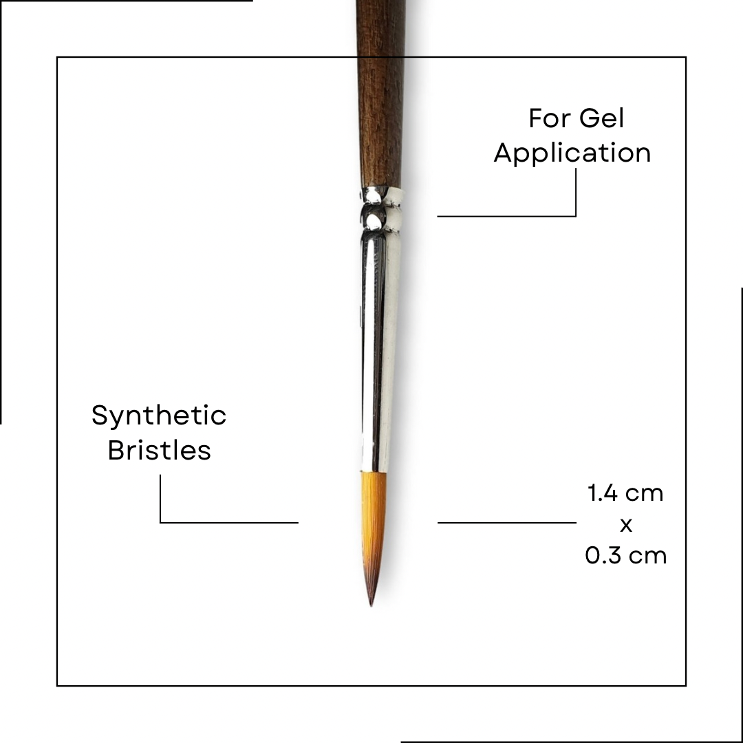 Magic No.1 Builder Gel Brush | Professional Synthetic Nail Brush | Key Nail Style