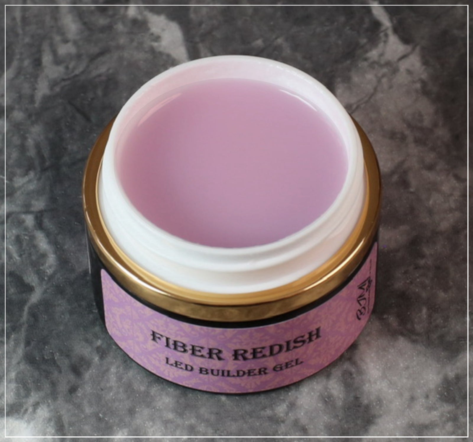 Fiber Redish Elastic Gel on Nails | Weak Nail Rebuilding | Key Nail Style