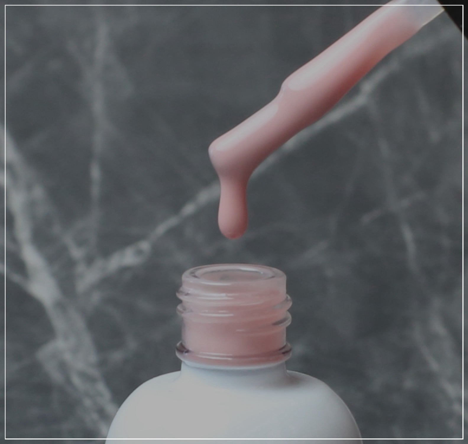 Full Nude French Rubber Base Coat on Nails | Natural Nude French Manicure | Key Nail Style