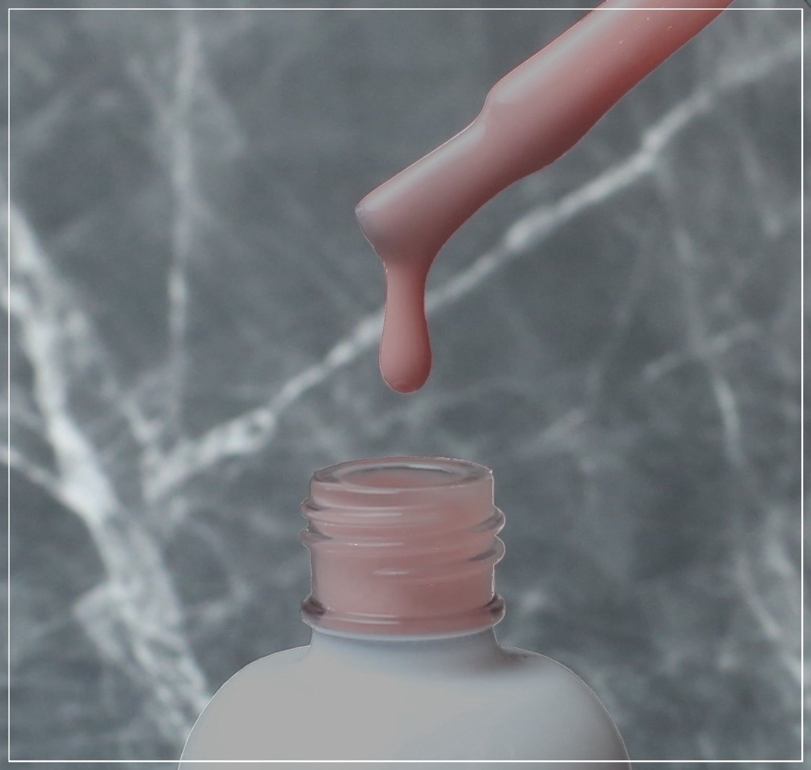 Rose Look French Rubber Base Coat on Nails | Rose Pink French Manicure | Key Nail Style