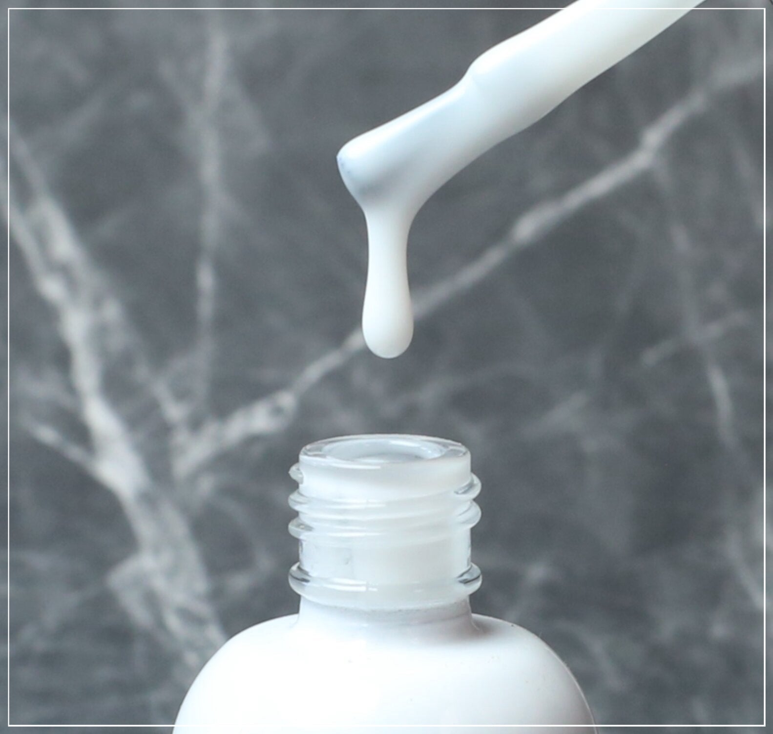 Yogurt Milky Rubber Base Coat on Nails | Creamy Yogurt White Manicure | Key Nail Style
